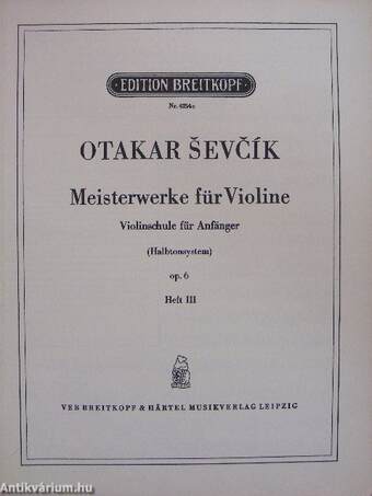 Meisterwerke für Violine Heft III.