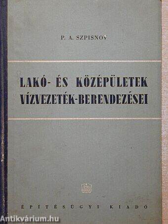 Lakó- és középületek vízvezetékberendezései