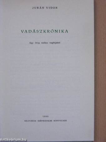 Vadászkrónika