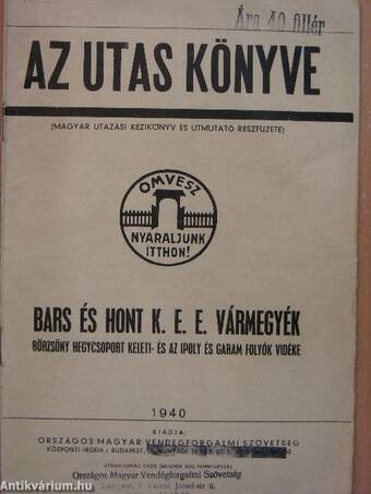 Az utas könyve - Bars és Hont K. E. E. vármegyék