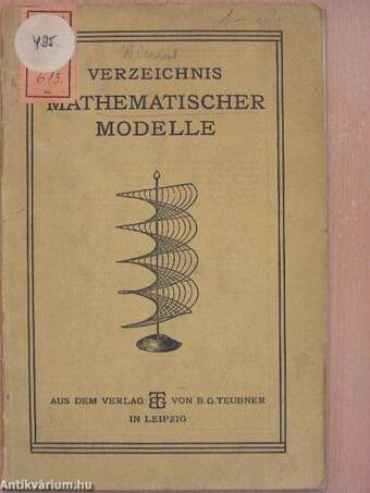 H. Wieners Sammlung Mathematischer Modelle