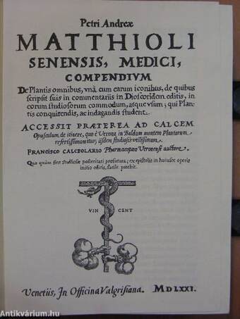 Petri Andreae Matthioli senensis, medici, compendium