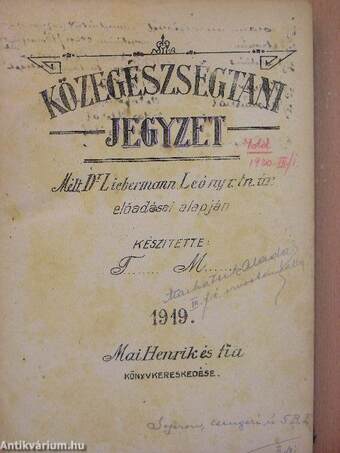 Közegészségtani jegyzet