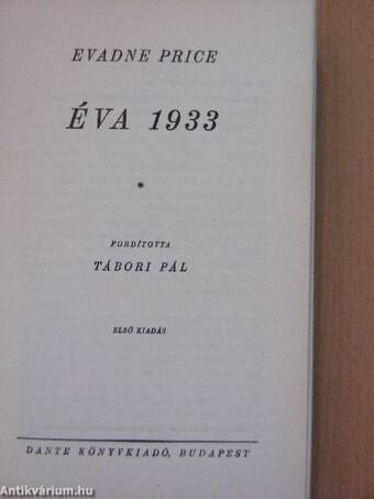 Éva 1933