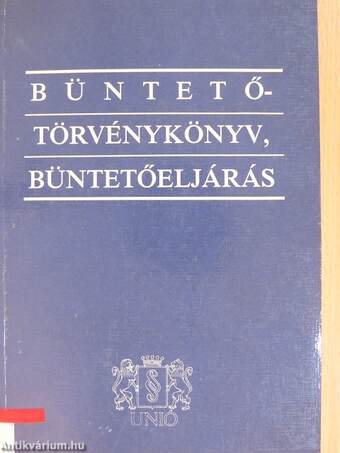 Büntetőtörvénykönyv, büntetőeljárás