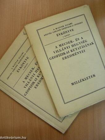 A Mecsek- és a Villányi hegység geofizikai kutatásának eredményei I-II.