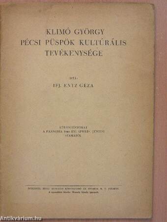 Klimó György pécsi püspök kultúrális tevékenysége