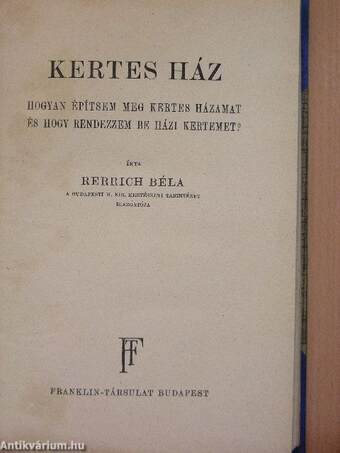 Kertes ház