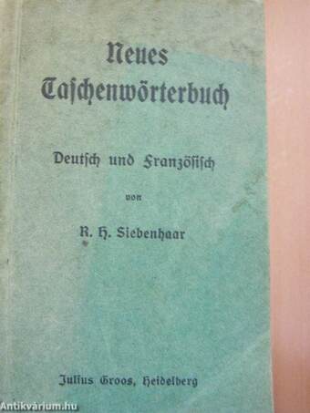 Neues Taschenwörterbuch (gótbetűs)