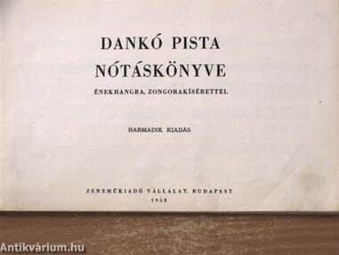 Dankó Pista nótáskönyve