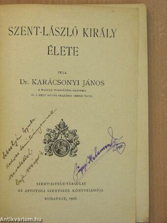 Szent László király élete