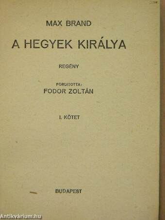 A hegyek királya I-II.