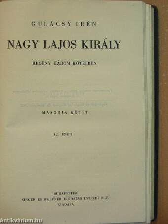 Nagy Lajos király I-III.