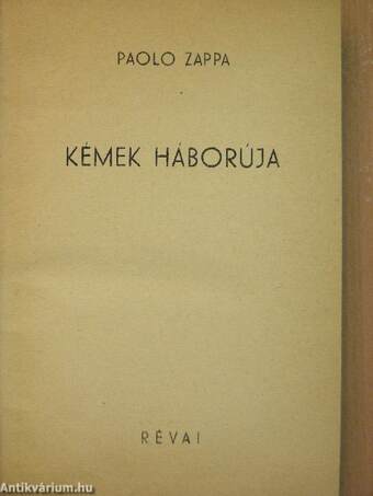 Kémek háborúja