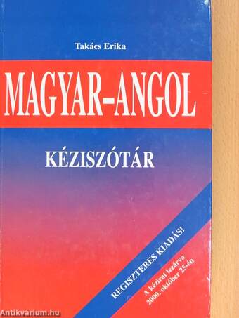 Magyar-angol kéziszótár