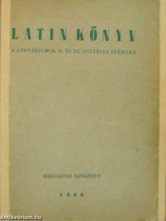 Latin könyv