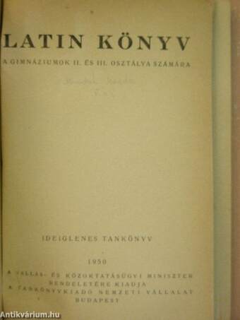 Latin könyv