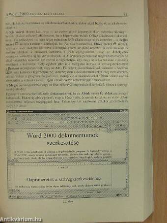 WORD 2000 szövegszerkesztő és INTERNET alapok