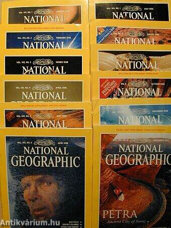 National Geographic January-December 1998.
