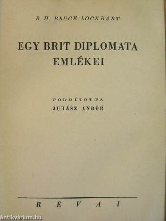 Egy brit diplomata emlékei