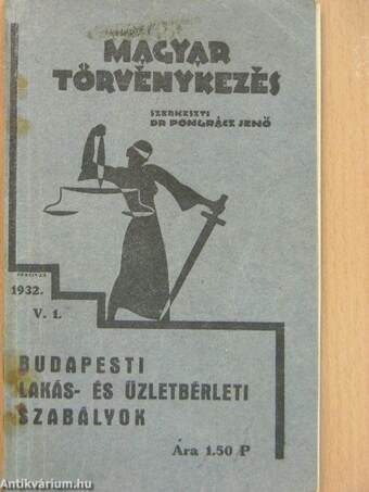 Magyar Törvénykezés 1932. május 1.