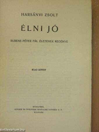 Élni jó I-IV.