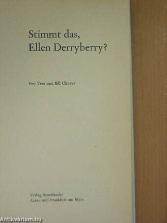 Stimmt das, Ellen Derryberry?