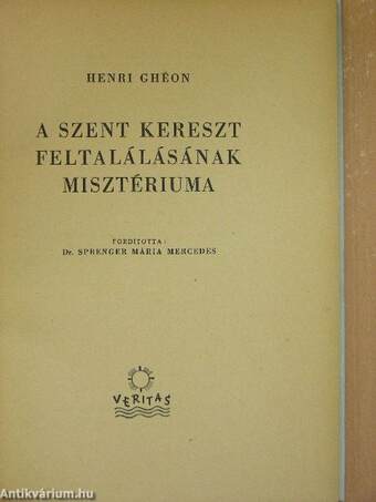 A szent kereszt feltalálásának misztériuma