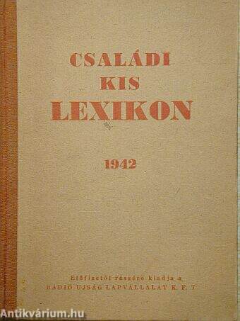 Családi kis lexikon 1942