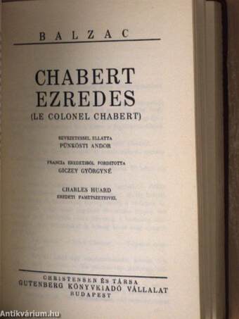 Honorine/Chabert ezredes