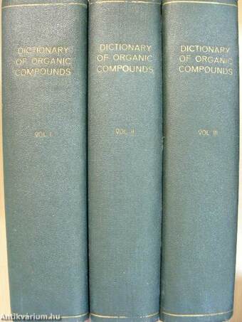 Dictionary of Organic Compounds I-III.