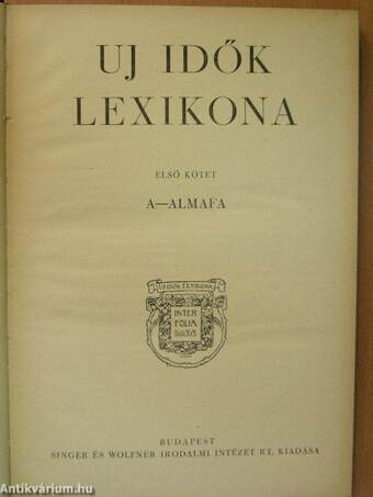 Uj idők lexikona 1-24.