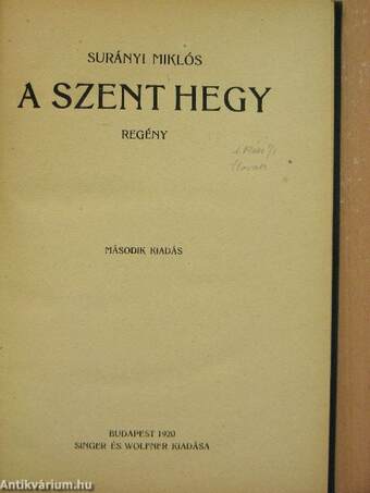 A szent hegy