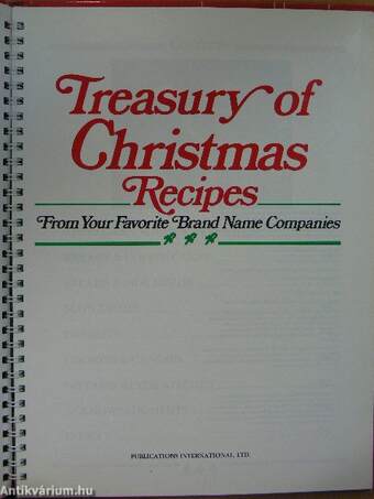 Treasury of Christmas Recipes