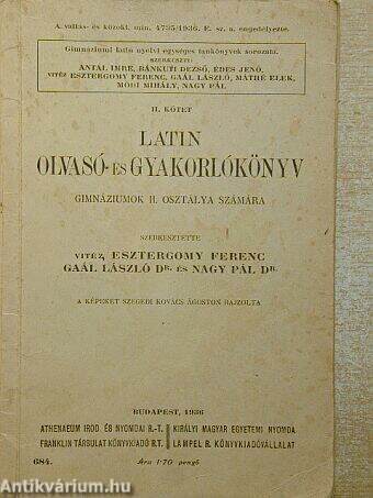 Latin olvasó- és gyakorlókönyv II.