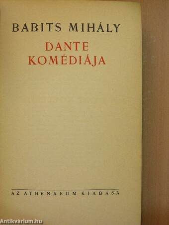 Dante Komédiája