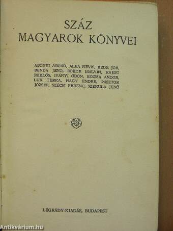 Száz magyarok könyvei IX.