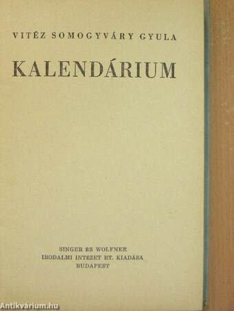 Kalendárium