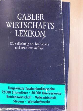 Gabler Wirtschafts Lexikon 1-6.