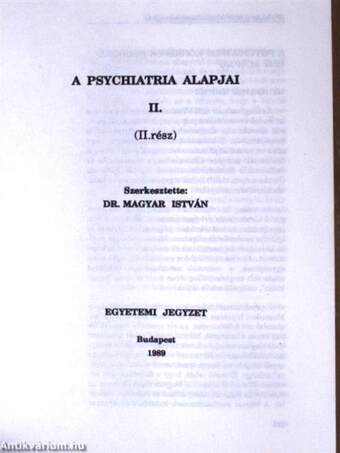 Psychiatria II/II.