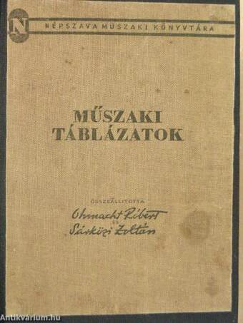 Műszaki táblázatok