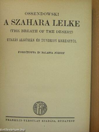 A Szahara lelke