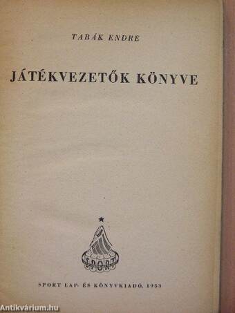 Játékvezetők könyve