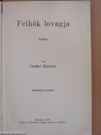 Felhők lovagja