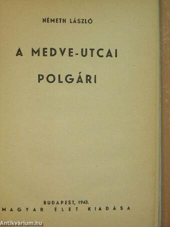 A Medve-utcai polgári