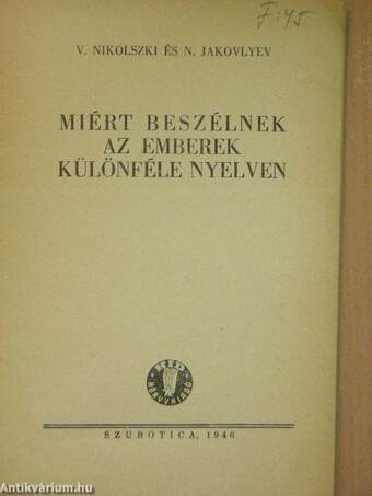 Miért beszélnek az emberek különféle nyelven