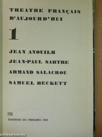 Theatre Francais D'Aujourd' Hui 1.