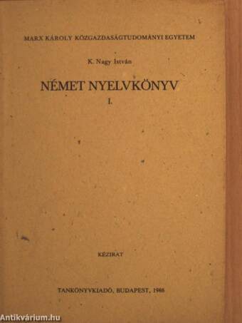 Német nyelvkönyv I.