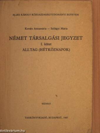 Német társalgási jegyzet I.