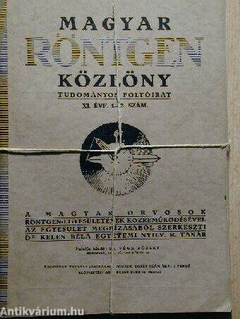 Magyar Röntgen Közlöny 1937. 1-12. szám